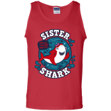 T-Shirts Red / S Shark Family trazo - Sister Men's Tank Top