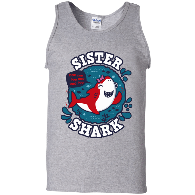 T-Shirts Sport Grey / S Shark Family trazo - Sister Men's Tank Top