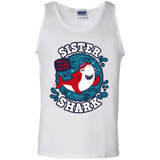 T-Shirts White / S Shark Family trazo - Sister Men's Tank Top