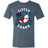 T-Shirts Indigo / S Shark Family trazo - Sister Men's Triblend T-Shirt