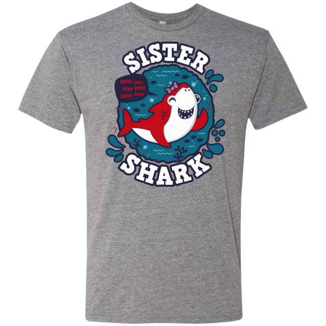 T-Shirts Premium Heather / S Shark Family trazo - Sister Men's Triblend T-Shirt