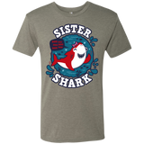 T-Shirts Venetian Grey / S Shark Family trazo - Sister Men's Triblend T-Shirt