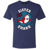 T-Shirts Vintage Navy / S Shark Family trazo - Sister Men's Triblend T-Shirt