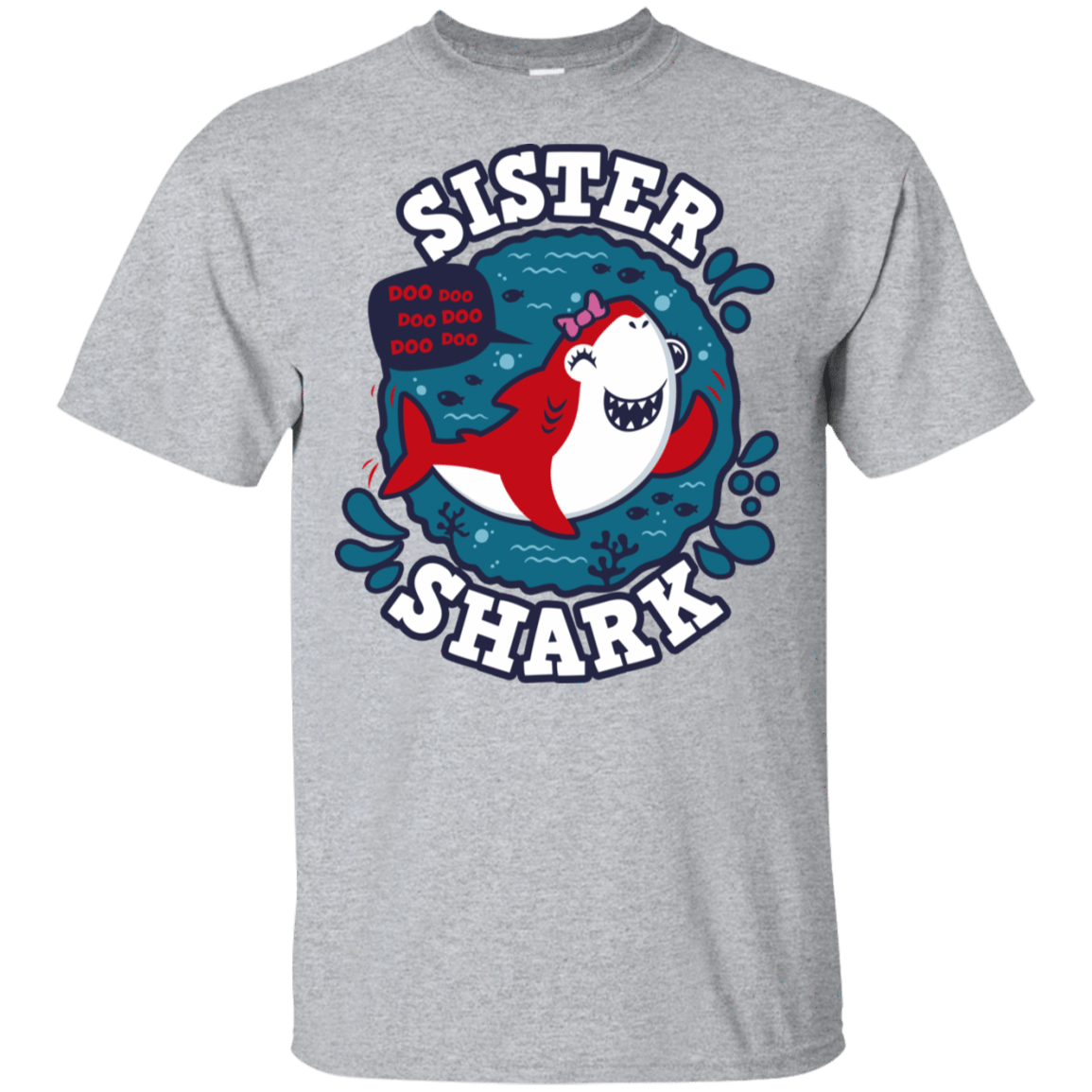 T-Shirts Sport Grey / S Shark Family trazo - Sister T-Shirt