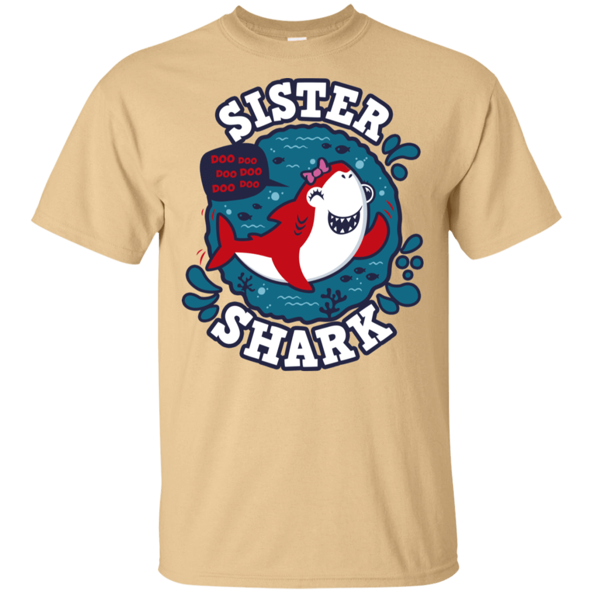 T-Shirts Vegas Gold / S Shark Family trazo - Sister T-Shirt
