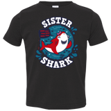 T-Shirts Black / 2T Shark Family trazo - Sister Toddler Premium T-Shirt
