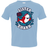 T-Shirts Light Blue / 2T Shark Family trazo - Sister Toddler Premium T-Shirt