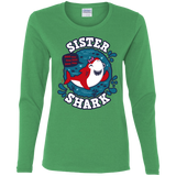 T-Shirts Irish Green / S Shark Family trazo - Sister Women's Long Sleeve T-Shirt