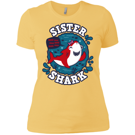 T-Shirts Banana Cream/ / X-Small Shark Family trazo - Sister Women's Premium T-Shirt