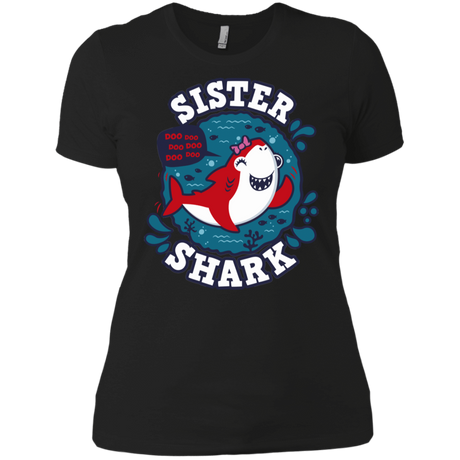 T-Shirts Black / X-Small Shark Family trazo - Sister Women's Premium T-Shirt