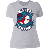 T-Shirts Heather Grey / X-Small Shark Family trazo - Sister Women's Premium T-Shirt