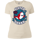 T-Shirts Ivory/ / X-Small Shark Family trazo - Sister Women's Premium T-Shirt