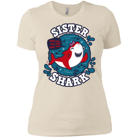 T-Shirts Ivory/ / X-Small Shark Family trazo - Sister Women's Premium T-Shirt