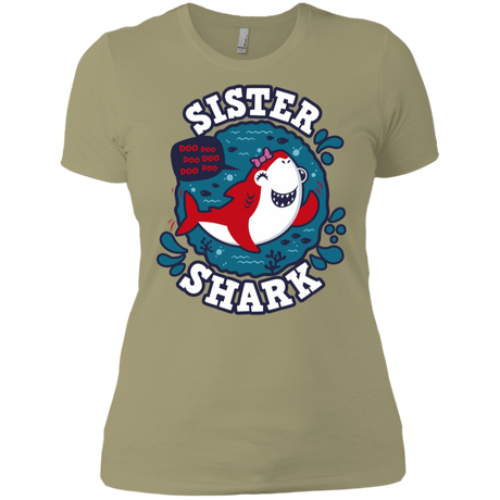 T-Shirts Light Olive / X-Small Shark Family trazo - Sister Women's Premium T-Shirt