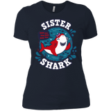 T-Shirts Midnight Navy / X-Small Shark Family trazo - Sister Women's Premium T-Shirt