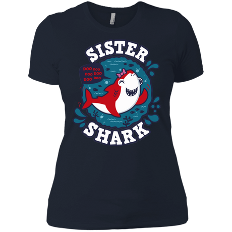T-Shirts Midnight Navy / X-Small Shark Family trazo - Sister Women's Premium T-Shirt