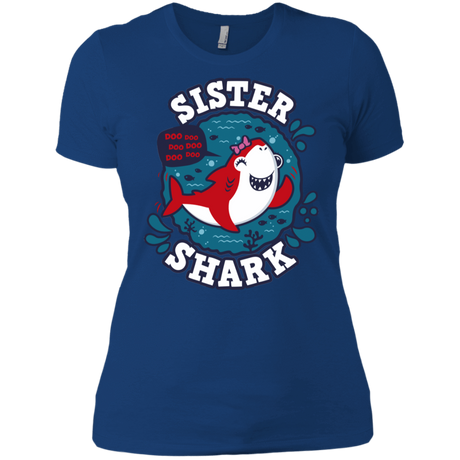 T-Shirts Royal / X-Small Shark Family trazo - Sister Women's Premium T-Shirt