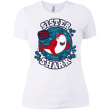 T-Shirts White / X-Small Shark Family trazo - Sister Women's Premium T-Shirt