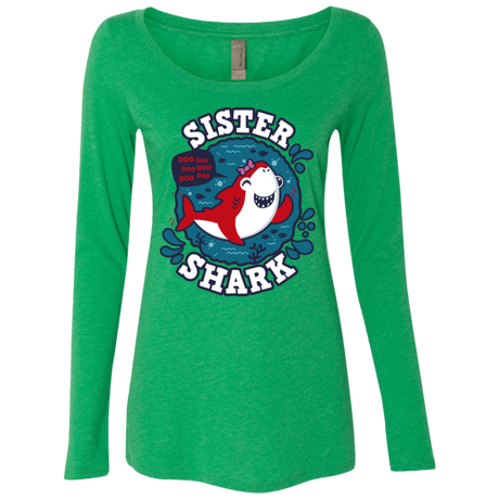 T-Shirts Envy / S Shark Family trazo - Sister Women's Triblend Long Sleeve Shirt