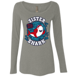 T-Shirts Venetian Grey / S Shark Family trazo - Sister Women's Triblend Long Sleeve Shirt