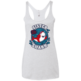 T-Shirts Heather White / X-Small Shark Family trazo - Sister Women's Triblend Racerback Tank