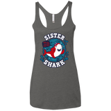 T-Shirts Premium Heather / X-Small Shark Family trazo - Sister Women's Triblend Racerback Tank