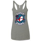 T-Shirts Venetian Grey / X-Small Shark Family trazo - Sister Women's Triblend Racerback Tank