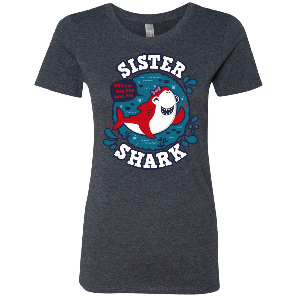 T-Shirts Vintage Navy / S Shark Family trazo - Sister Women's Triblend T-Shirt