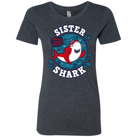 T-Shirts Vintage Navy / S Shark Family trazo - Sister Women's Triblend T-Shirt