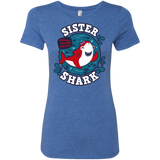T-Shirts Vintage Royal / S Shark Family trazo - Sister Women's Triblend T-Shirt