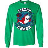 T-Shirts Irish Green / YS Shark Family trazo - Sister Youth Long Sleeve T-Shirt