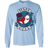 T-Shirts Light Blue / YS Shark Family trazo - Sister Youth Long Sleeve T-Shirt