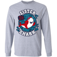 T-Shirts Sport Grey / YS Shark Family trazo - Sister Youth Long Sleeve T-Shirt