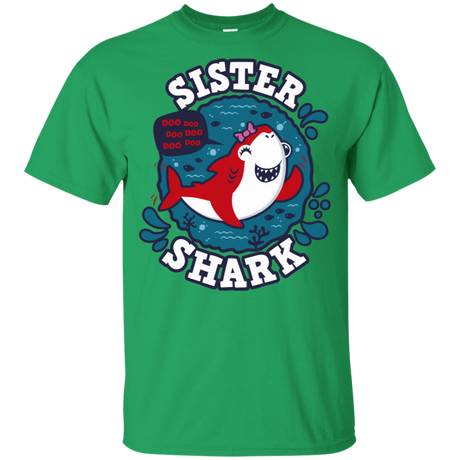 T-Shirts Irish Green / YXS Shark Family trazo - Sister Youth T-Shirt