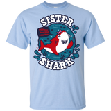 T-Shirts Light Blue / YXS Shark Family trazo - Sister Youth T-Shirt