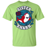 T-Shirts Mint Green / YXS Shark Family trazo - Sister Youth T-Shirt