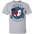 T-Shirts Sport Grey / YXS Shark Family trazo - Sister Youth T-Shirt