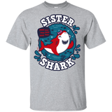T-Shirts Sport Grey / YXS Shark Family trazo - Sister Youth T-Shirt