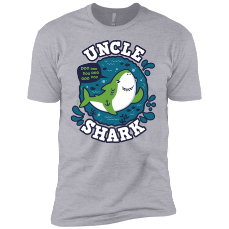 T-Shirts Heather Grey / YXS Shark Family trazo - Uncle Boys Premium T-Shirt