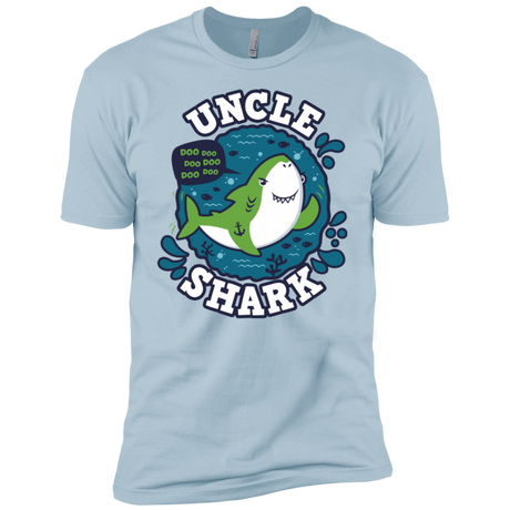 T-Shirts Light Blue / YXS Shark Family trazo - Uncle Boys Premium T-Shirt