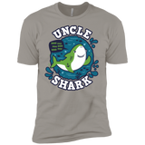 T-Shirts Light Grey / YXS Shark Family trazo - Uncle Boys Premium T-Shirt