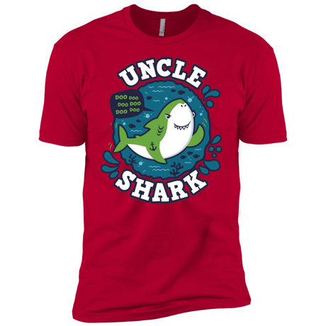 T-Shirts Red / YXS Shark Family trazo - Uncle Boys Premium T-Shirt
