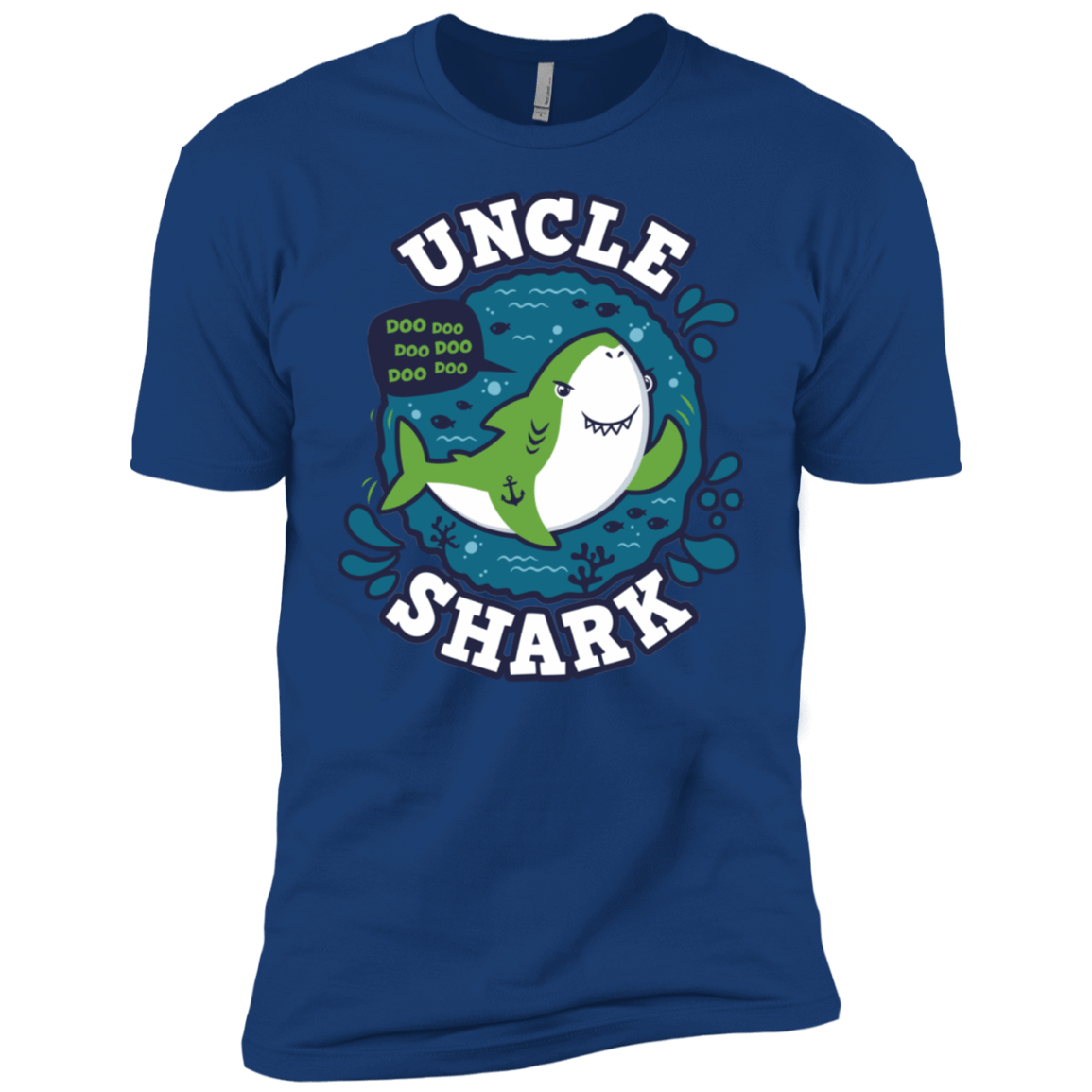 T-Shirts Royal / YXS Shark Family trazo - Uncle Boys Premium T-Shirt