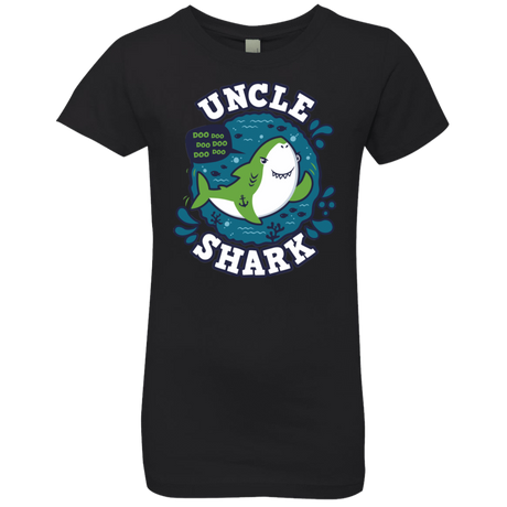 T-Shirts Black / YXS Shark Family trazo - Uncle Girls Premium T-Shirt