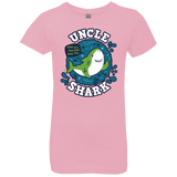 T-Shirts Light Pink / YXS Shark Family trazo - Uncle Girls Premium T-Shirt