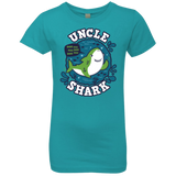 T-Shirts Tahiti Blue / YXS Shark Family trazo - Uncle Girls Premium T-Shirt