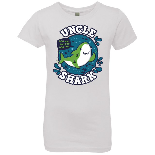 T-Shirts White / YXS Shark Family trazo - Uncle Girls Premium T-Shirt