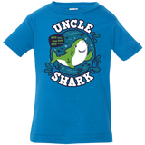 T-Shirts Cobalt / 6 Months Shark Family trazo - Uncle Infant Premium T-Shirt