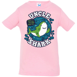 T-Shirts Pink / 6 Months Shark Family trazo - Uncle Infant Premium T-Shirt