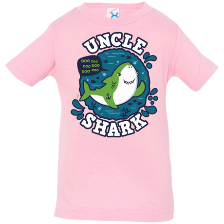 T-Shirts Pink / 6 Months Shark Family trazo - Uncle Infant Premium T-Shirt